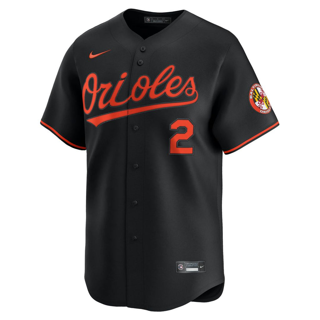 Baltimore Orioles Gunnar Henderson Nike Alternate Limited Player Jersey - Black
