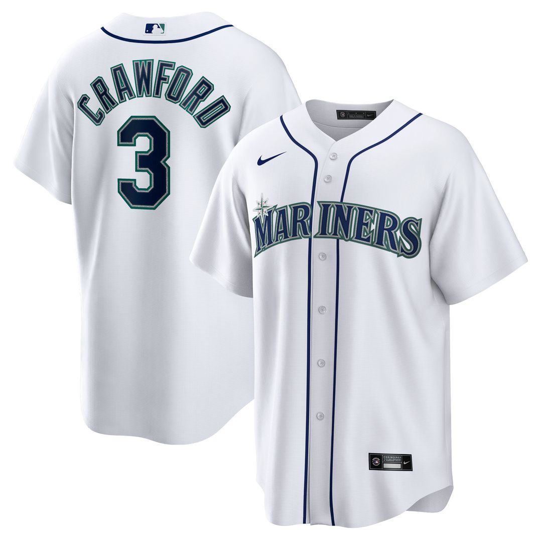 Seattle Mariners JP Crawford Nike Home Replica Jersey - White