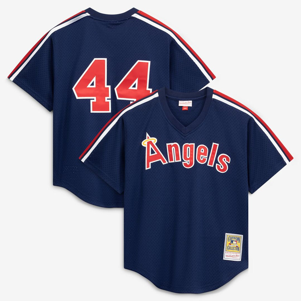 Reggie Jackson California Angels Mitchell & Ness Authentic Batting Practice Jersey - Navy