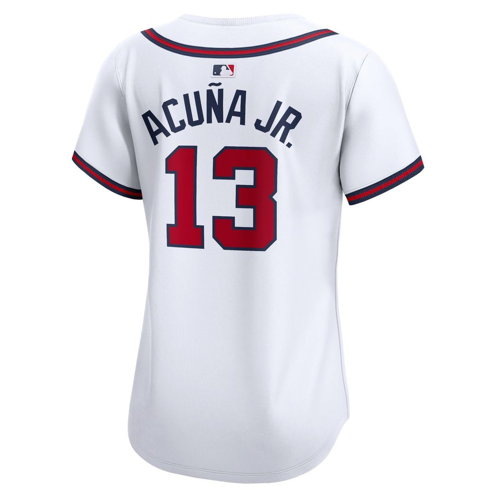 Atlanta Braves Ronald Acuna Nike Women's Home Limited Player Jersey - White
