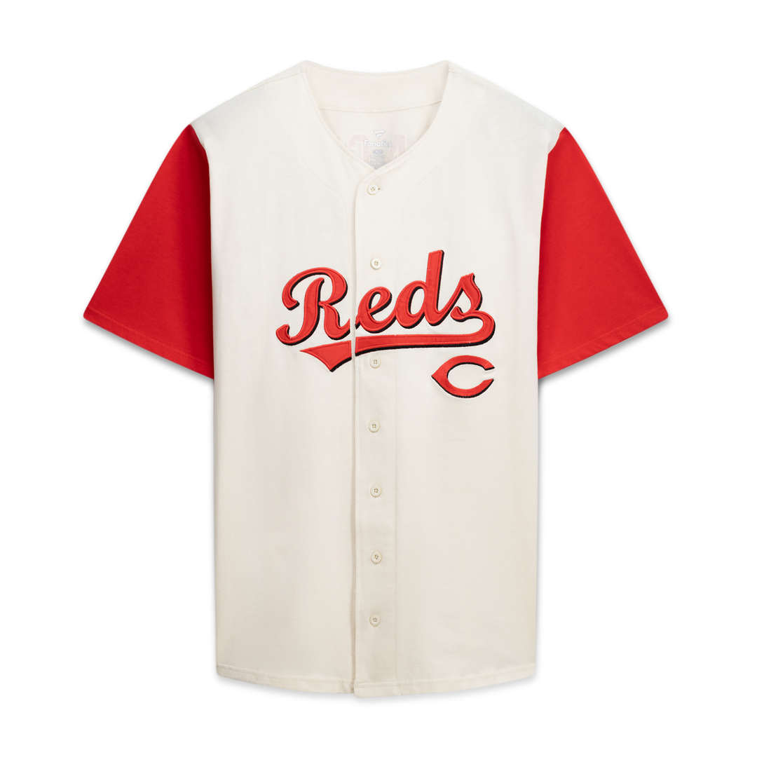 Cincinnati Reds Profile Big & Tall Two - Color Fashion Jersey - Cream/Red