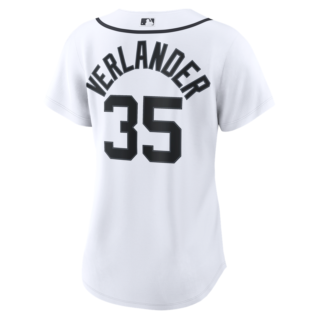 Detroit Tigers Justin Verlander Nike Women's Home Replica Jersey - White