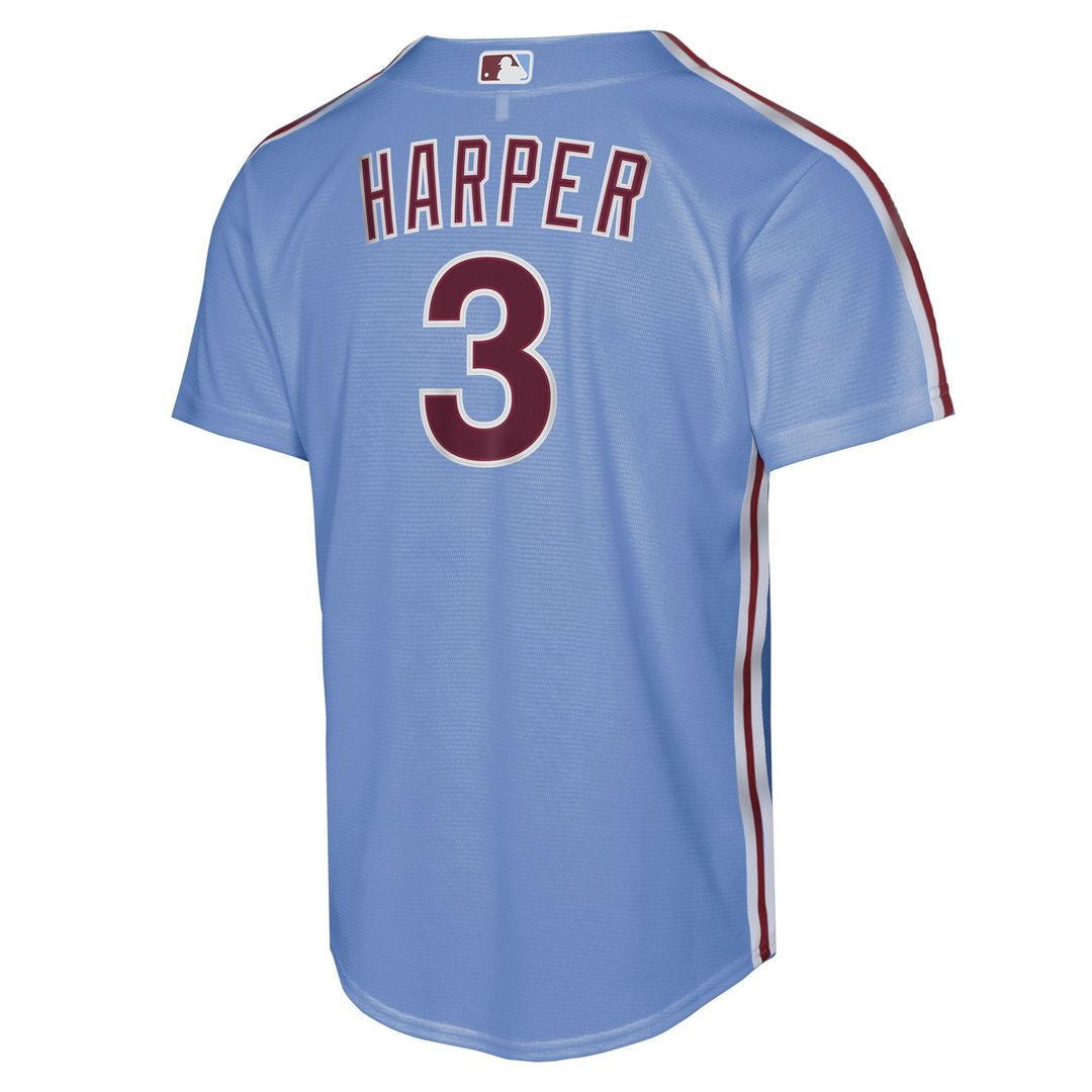 Philadelphia Phillies Bryce Harper Nike Youth Alternate Replica Jersey - Light Blue