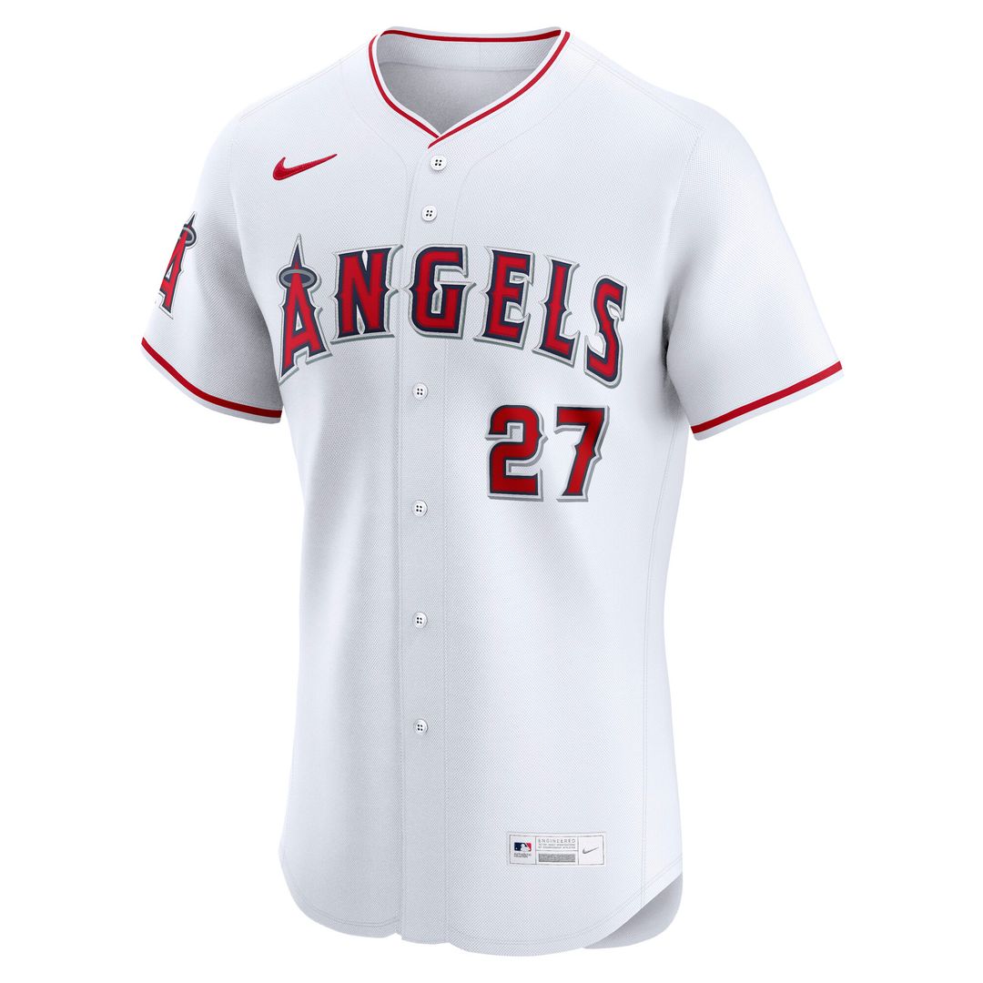 Los Angeles Angels Mike Trout Nike Home ElitePlayer Jersey - White