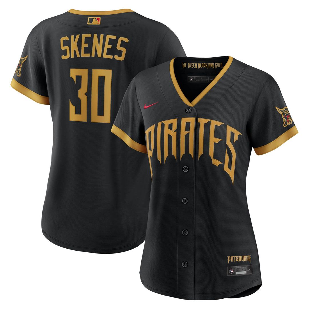 Pittsburgh Pirates Paul Skenes Nike Women's 2026 City Connect Stadium Jersey - Black