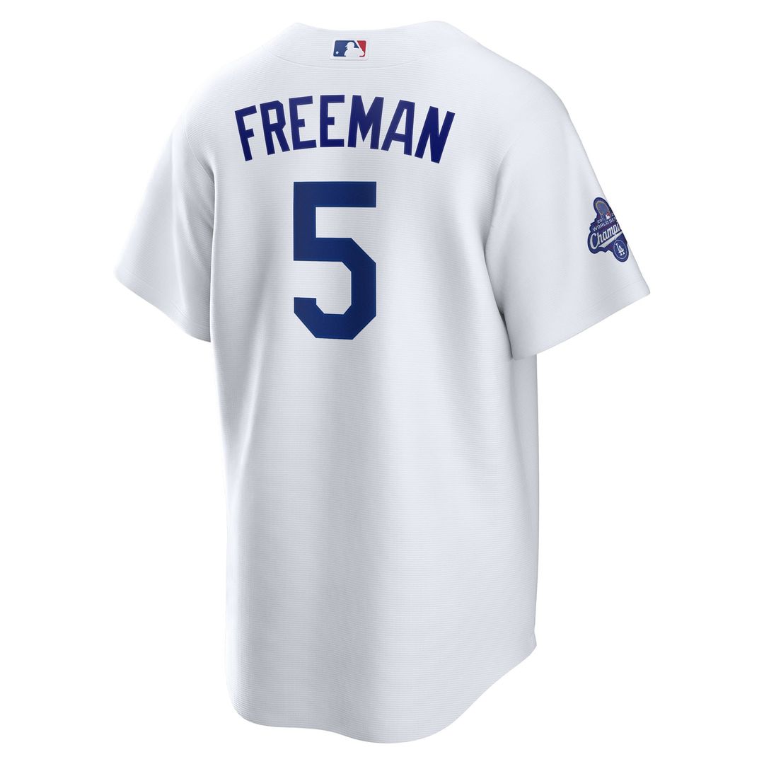 Los Angeles Dodgers Freddie Freeman Nike Home 2025 World Series Champions Replica Jersey - White