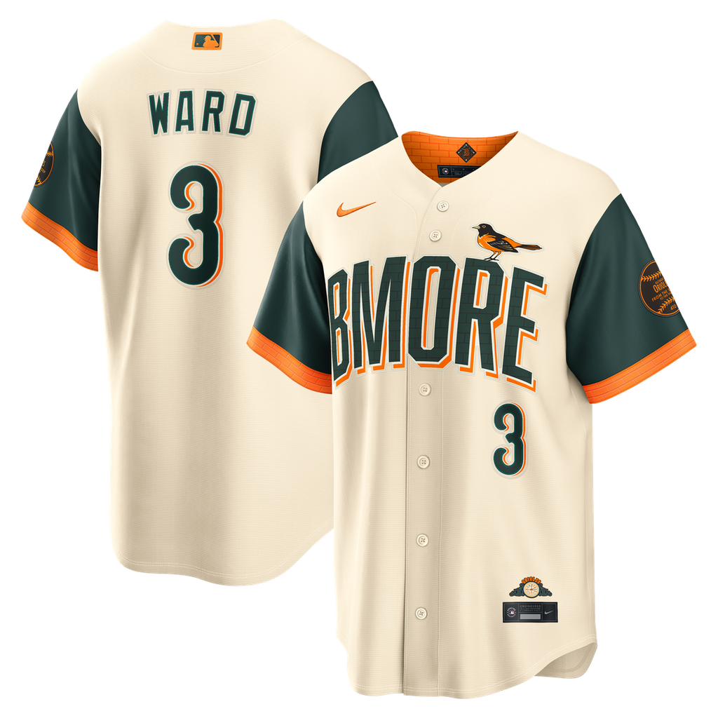 Baltimore Orioles Taylor Ward Nike 2026 City Connect Stadium Jersey - Cream