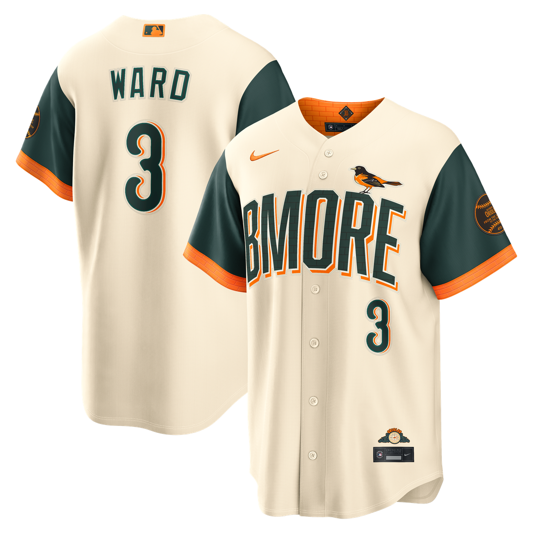 Baltimore Orioles Taylor Ward Nike 2026 City Connect Stadium Jersey - Cream
