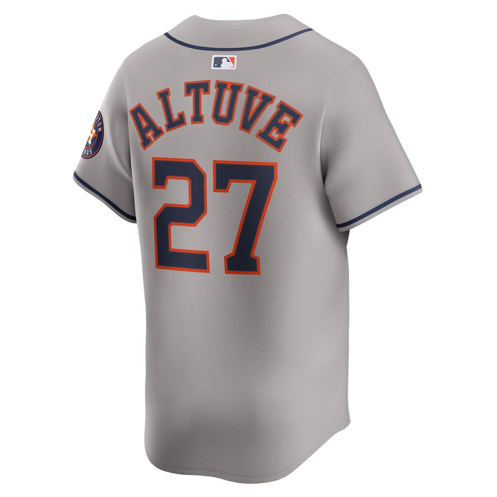 Houston Astros Jose Altuve Nike Road Limited Player Jersey - Gray
