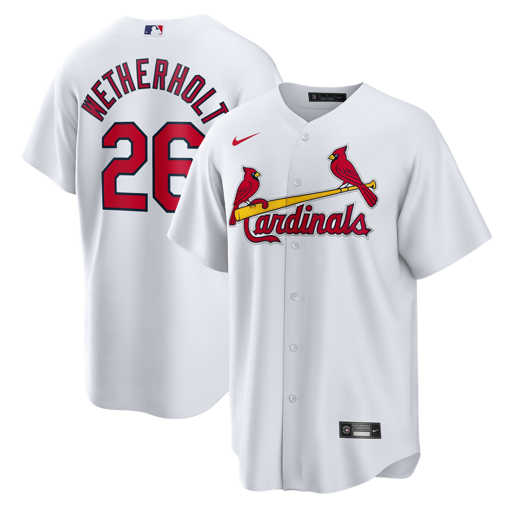 St. Louis Cardinals JJ Wetherholt Nike Home Replica Jersey - White