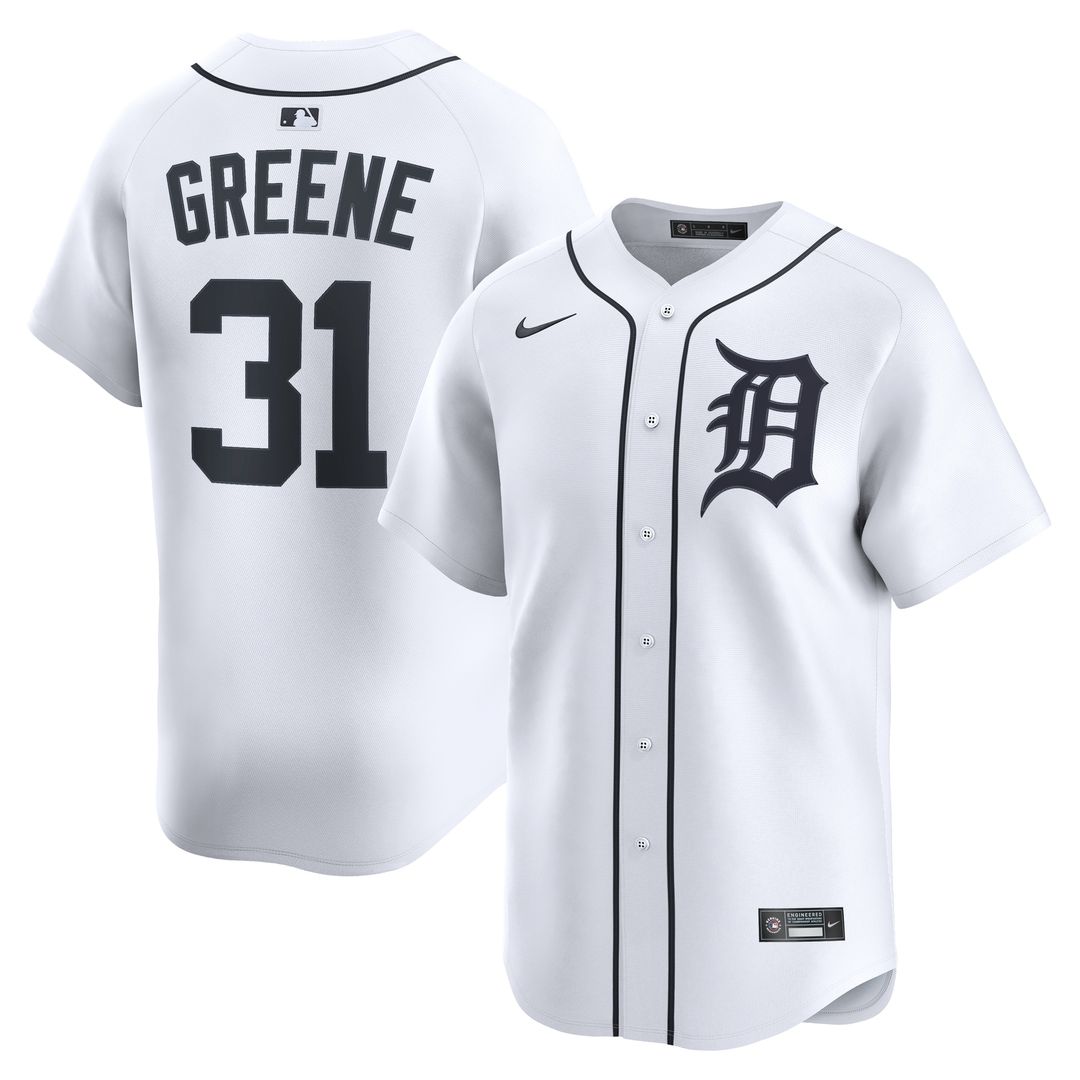 Detroit Tigers Riley Greene Nike Home Limited Player Jersey - White