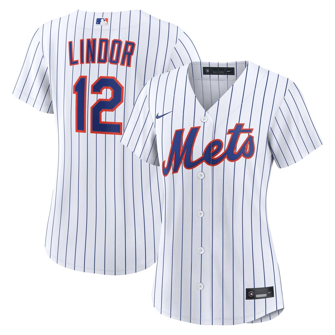 New York Mets Francisco Lindor Nike Women's Home Replica Jersey - White