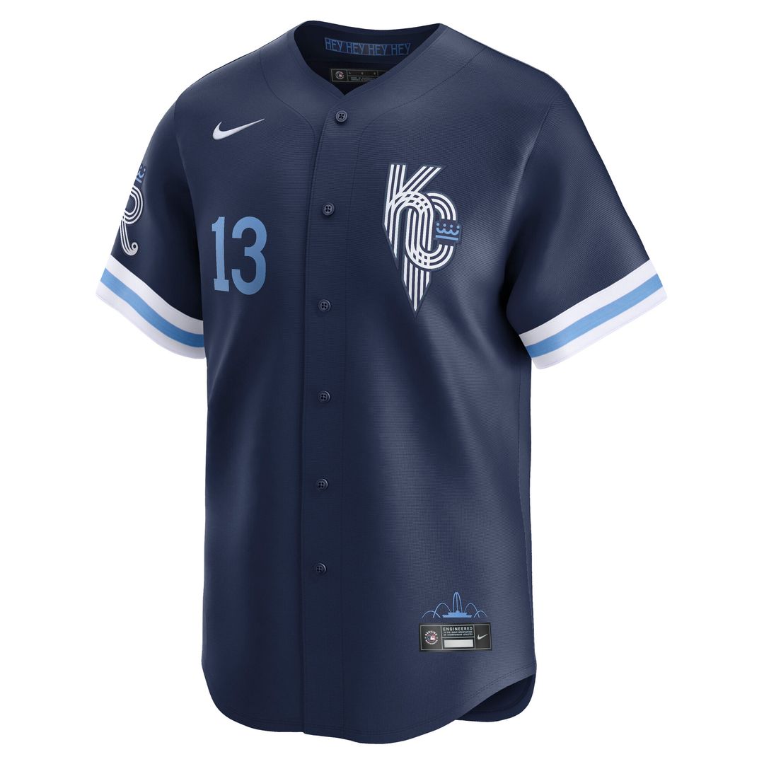 Kansas City Royals Salvador Perez Nike City Connect Limited Jersey - Navy