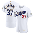 Los Angeles Dodgers Teoscar Hernández Nike 2026 Gold Collection Authentic Jersey - White