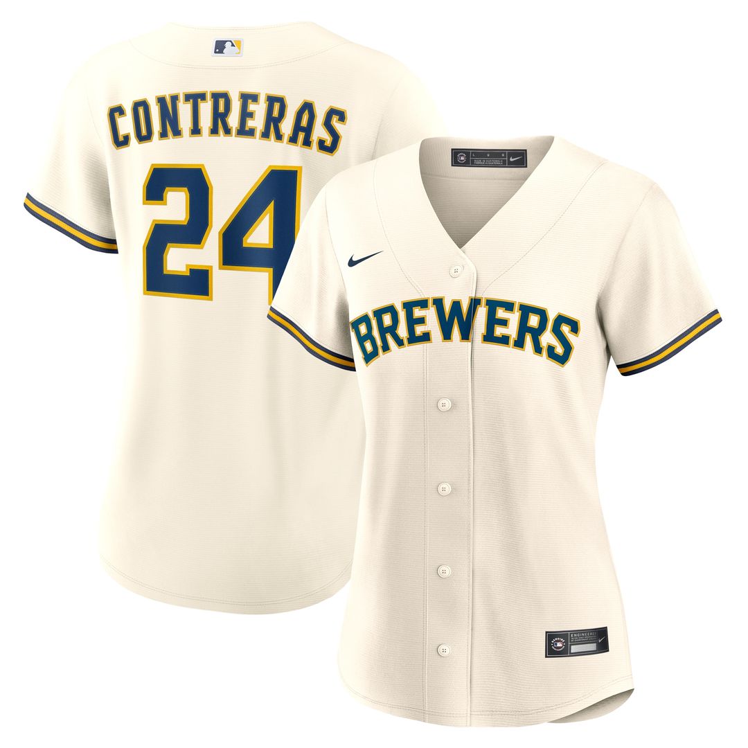 Milwaukee Brewers William Contreras Nike Women's Home Replica Jersey - Cream