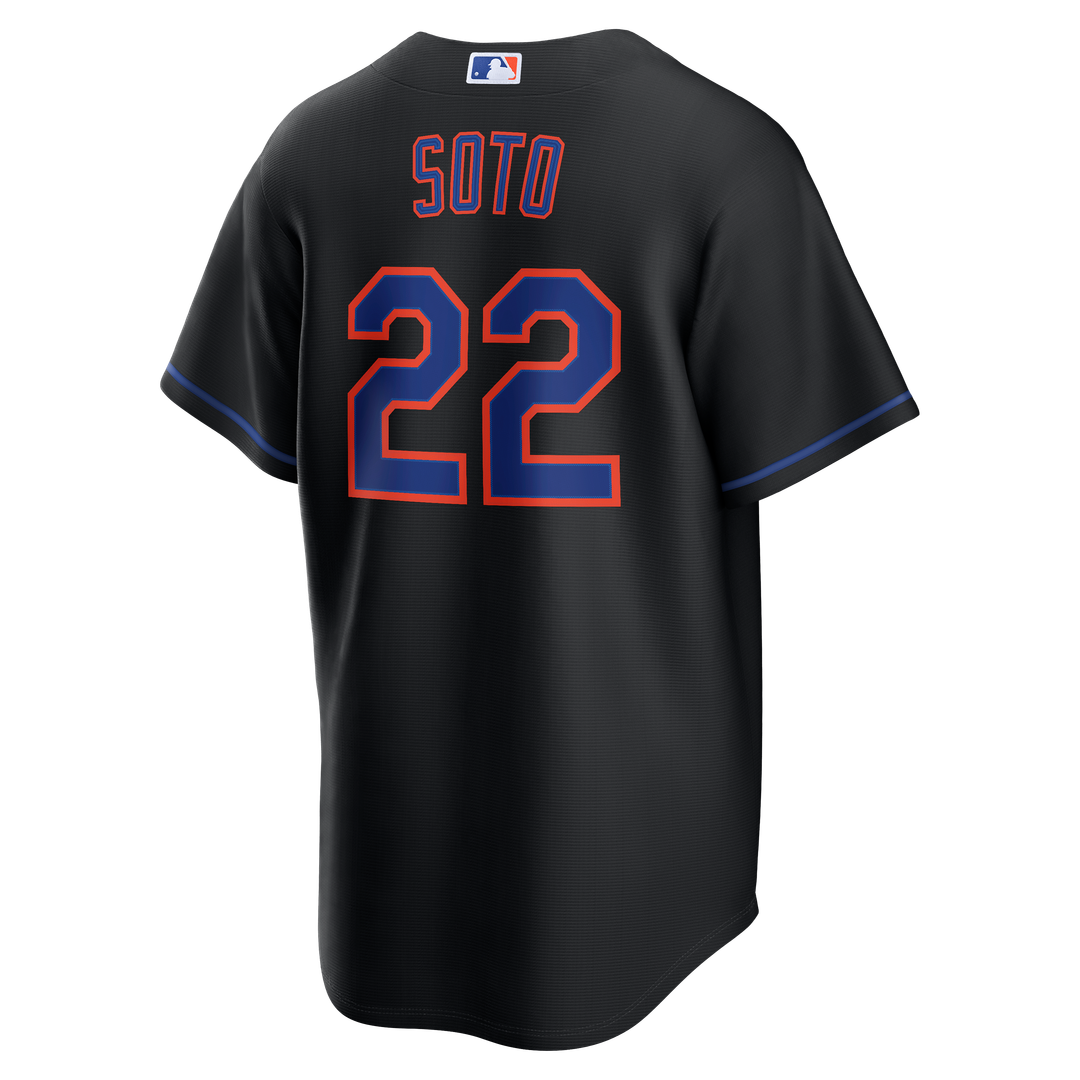 New York Mets Juan Soto Nike Alternate Replica Jersey - Black