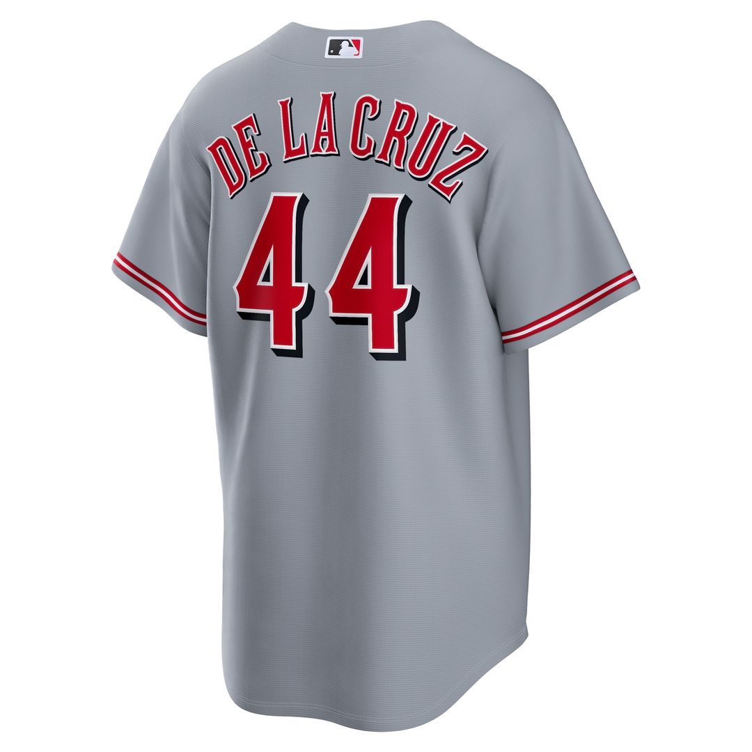 Cincinnati Reds Elly De La Cruz Nike Road Replica Jersey - Gray