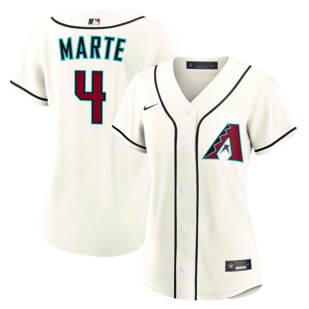 Arizona Diamondbacks Ketel Marte Nike Women's Home Replica Jersey - Cream