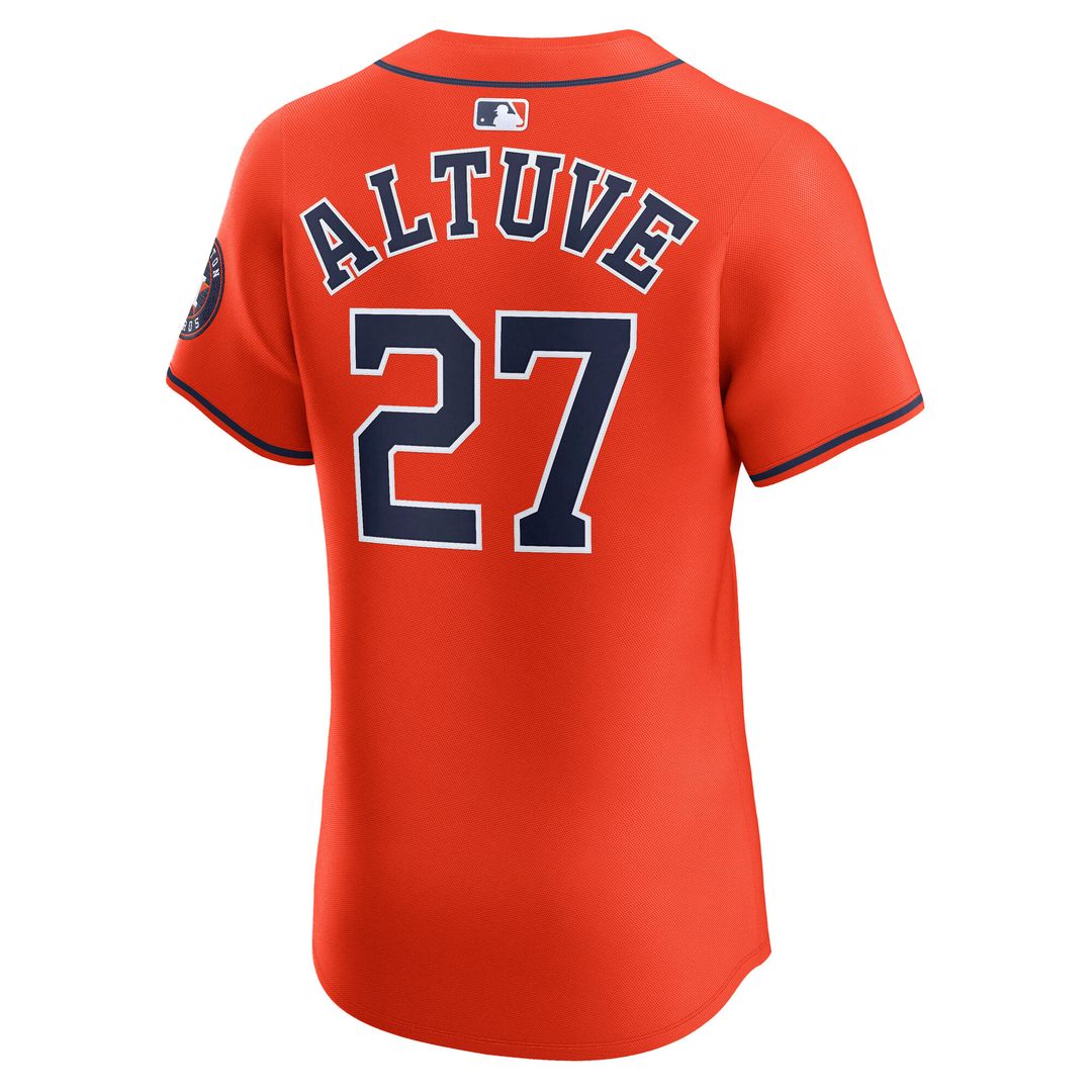 Houston Astros Jose Altuve Nike Alternate Elite Player Jersey - Orange