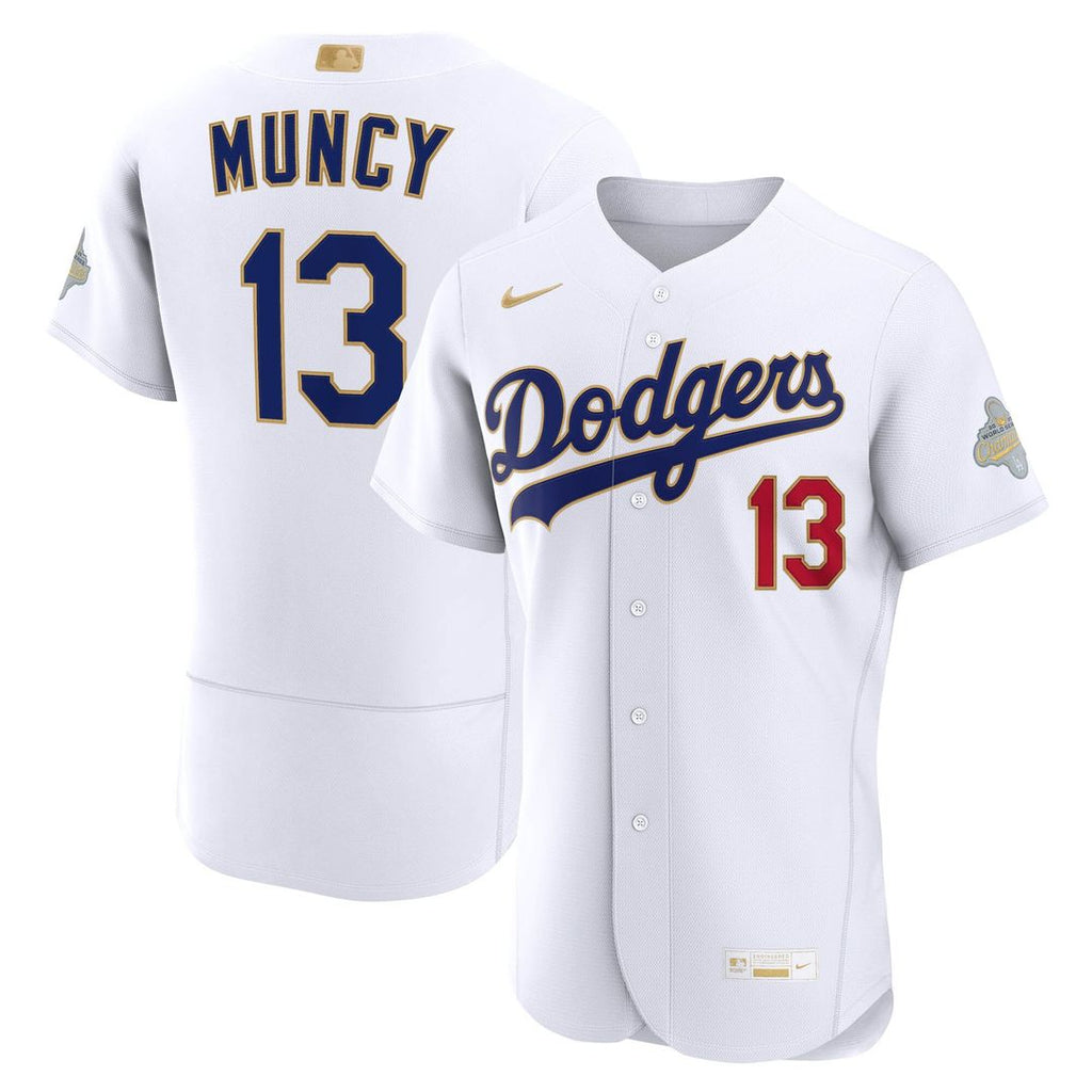Los Angeles Dodgers Max Muncy Nike 2026 Gold Collection Authentic Jersey - White
