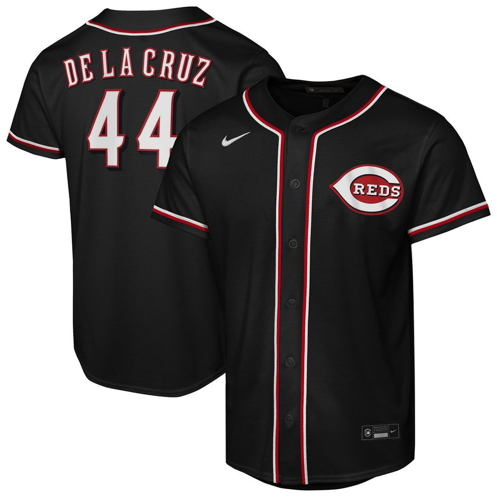 Cincinnati Reds Elly De La Cruz Nike Youth Fashion Replica Player Jersey - Black