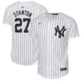 New York Yankees Giancarlo Stanton Nike Youth Home Limited Player Jersey - White