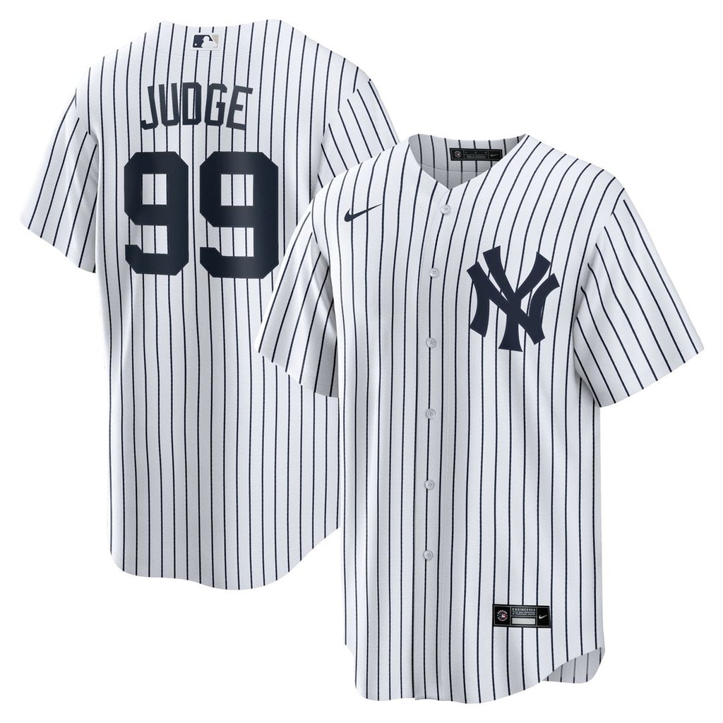 New York Yankees Aaron Judge Nike Home Replica Player Name Jersey - White