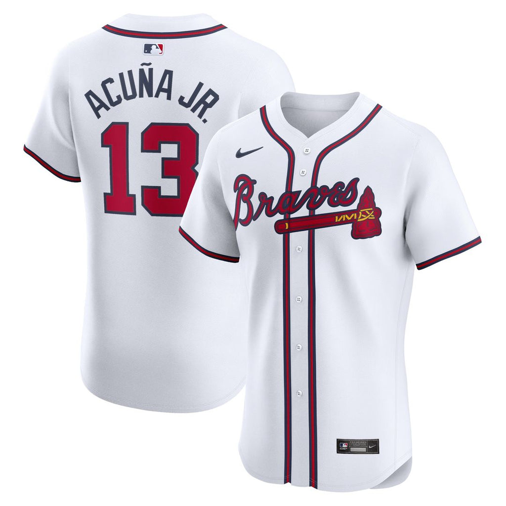 Atlanta Braves Ronald Acuña Jr. Nike Home Elite Jersey - White