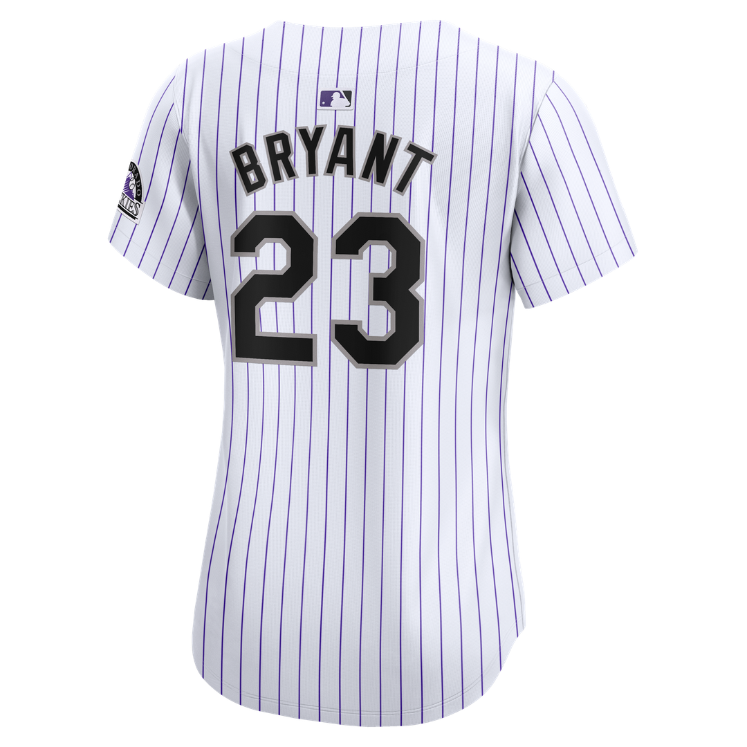 Colorado Rockies Kris Bryant Nike Women's Home Limited Player Jersey - White
