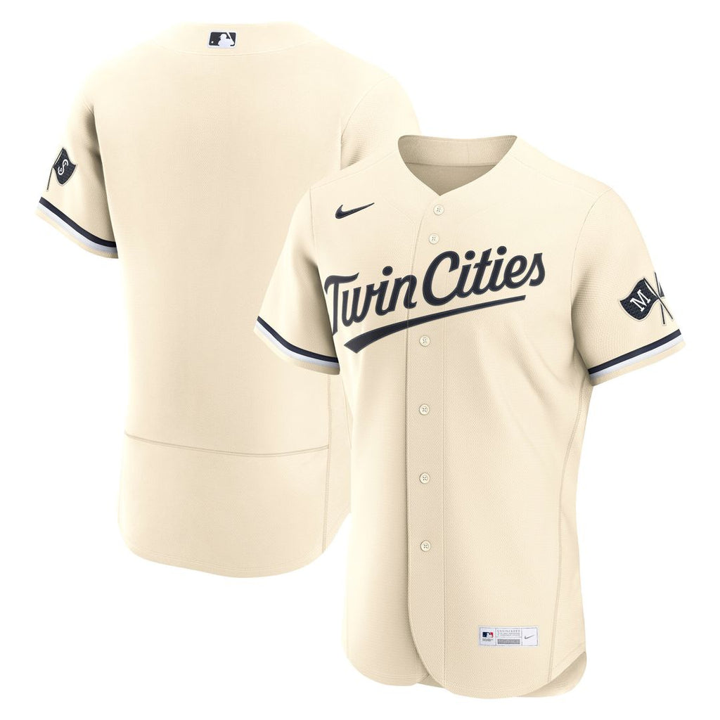 Minnesota Twins Nike Alternate Authentic Jersey - Cream