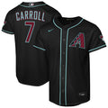 Arizona Diamondbacks Corbin Carroll Nike Youth Alternate Stadium Jersey - Black