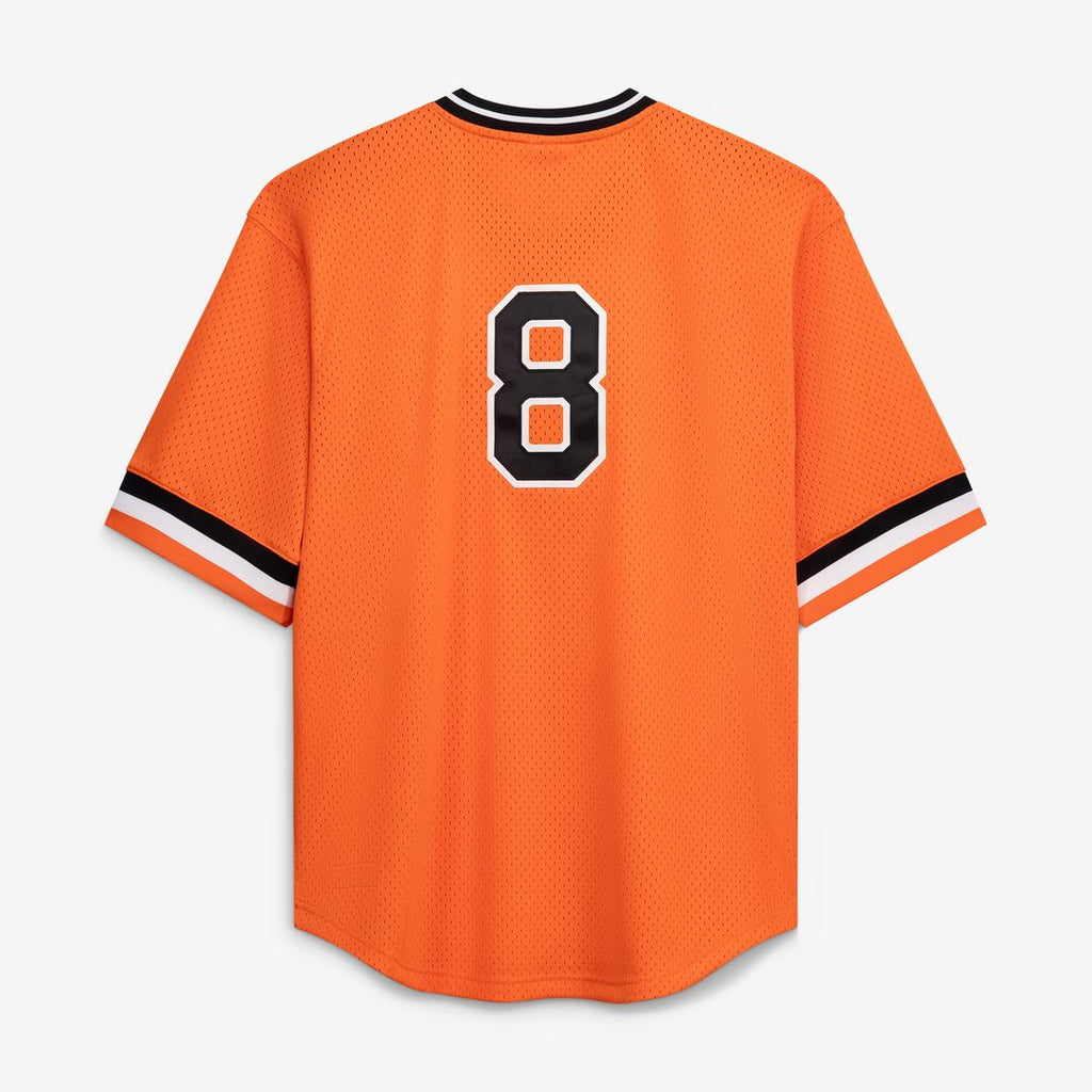 Baltimore Orioles Cal Ripken Jr. Profile Big & Tall Cooperstown Mesh Batting Practice Jersey - Orange