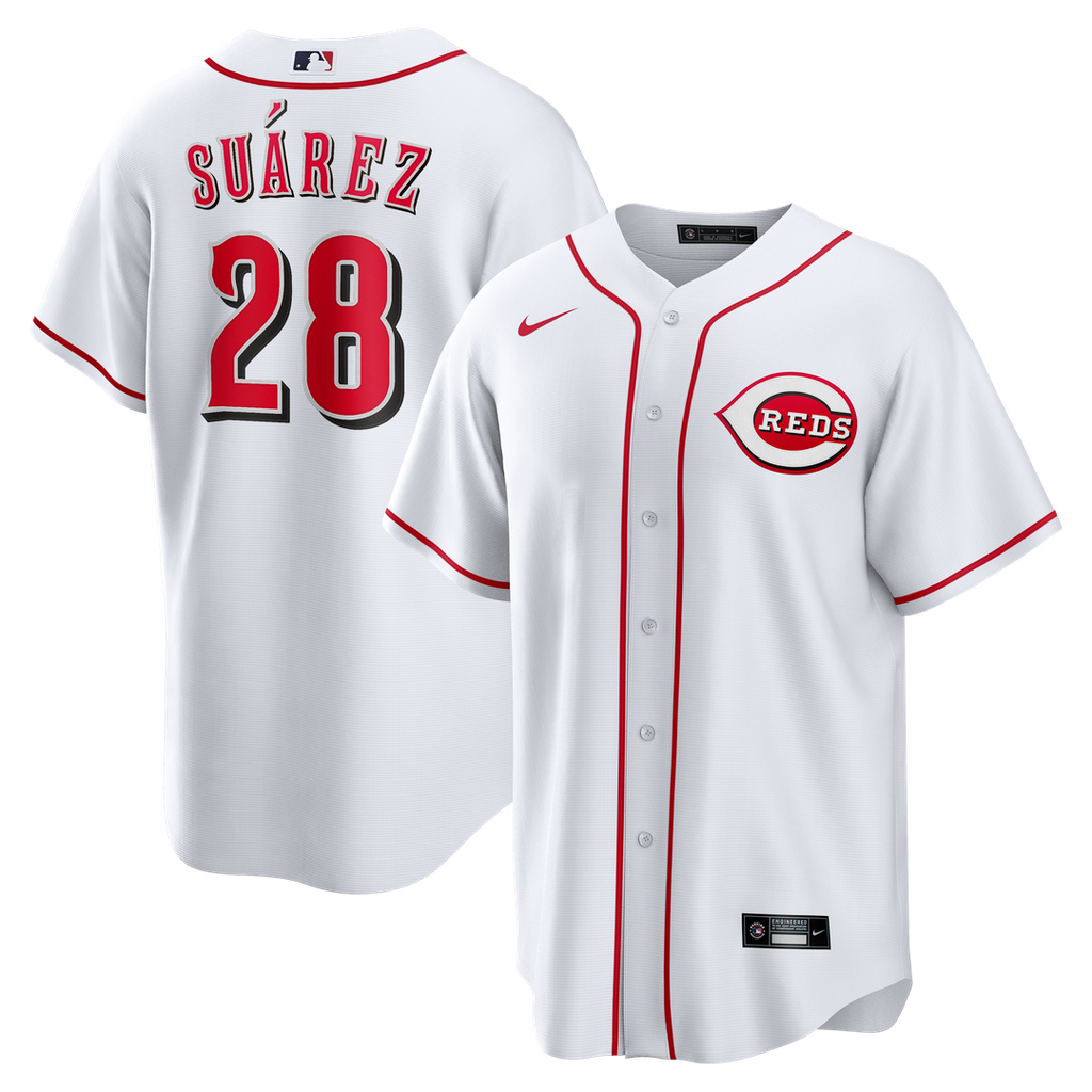 Cincinnati Reds Eugenio Suárez Nike Home Replica Jersey - White