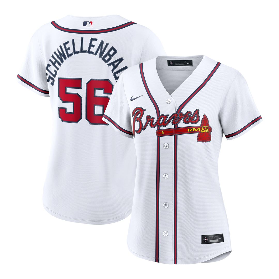 Atlanta Braves Spencer Schwellenbach Nike Women's Home Replica Jersey - White