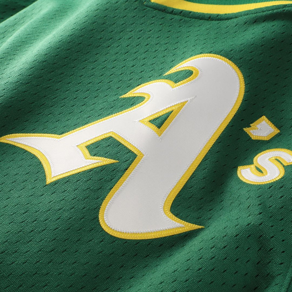 Athletics Rickey Henderson Mitchell & Ness Authentic Batting Practice Jersey - Green