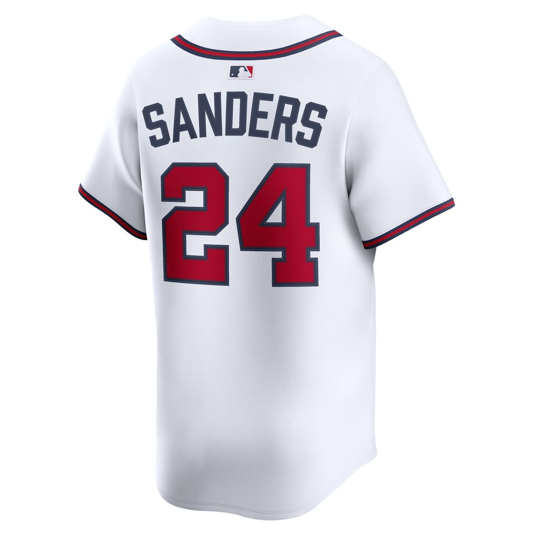 Atlanta Braves Deion Sanders Nike Limited Player Jersey - White