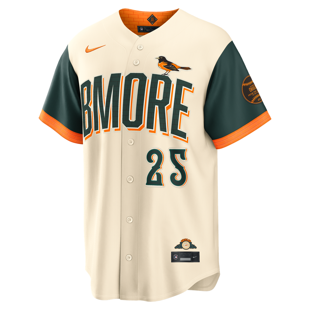Baltimore Orioles Pete Alonso Nike 2026 City Connect Stadium Jersey - Cream