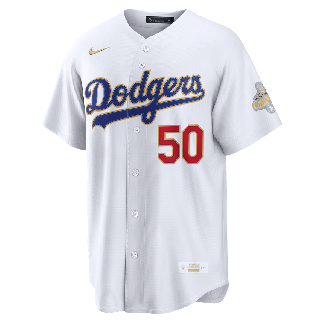 Los Angeles Dodgers Mookie Betts Nike 2026 Gold Collection Stadium Jersey - White