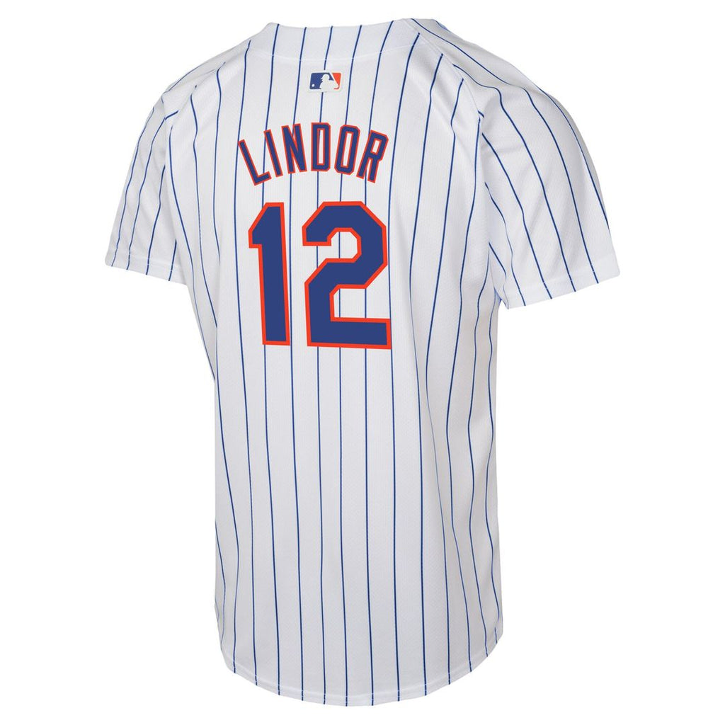 New York Mets Francisco Lindor Nike Youth Home Game Player Jersey - White