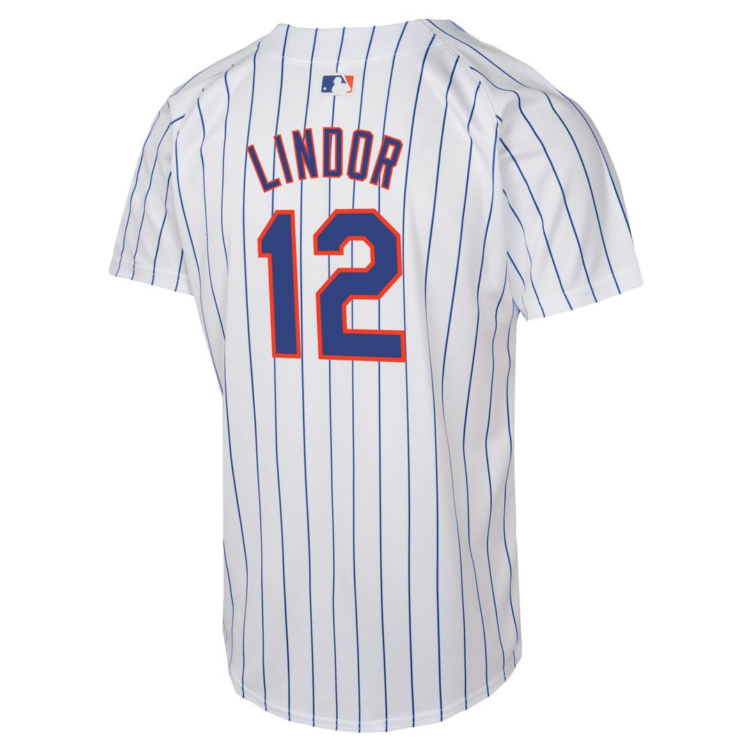 New York Mets Francisco Lindor Nike Youth Home Game Player Jersey - White