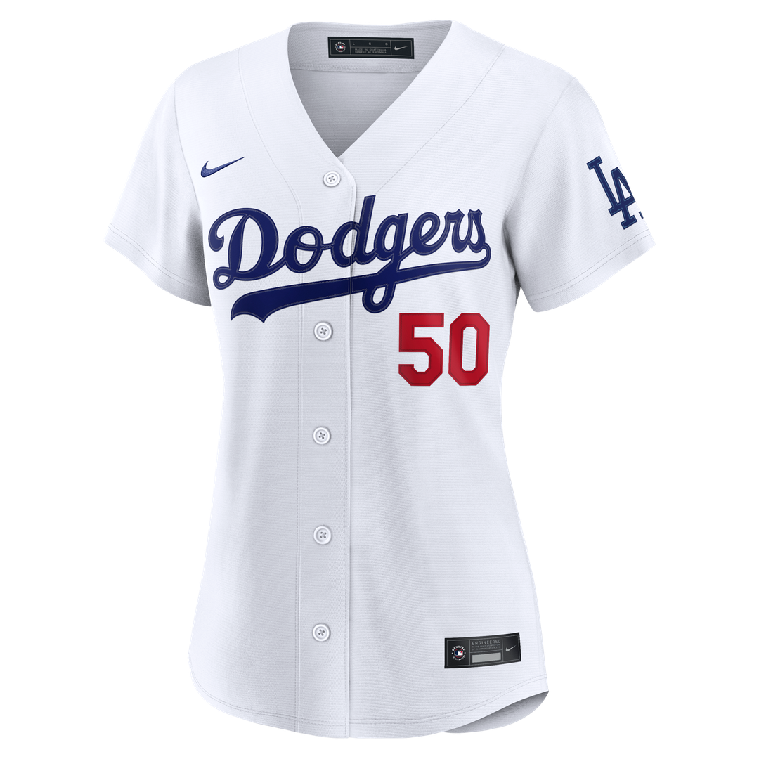 Los Angeles Dodgers Mookie Betts Nike Women's Home Stadium Jersey - White