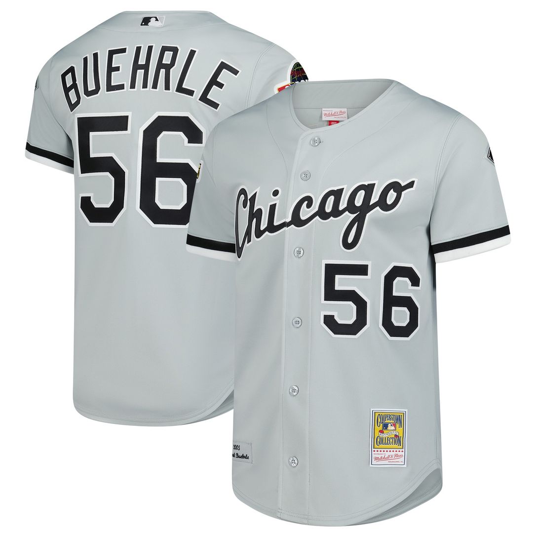 Chicago White Sox Mark Buehrle Mitchell & Ness 2005 Throwback Authentic Jersey - Gray