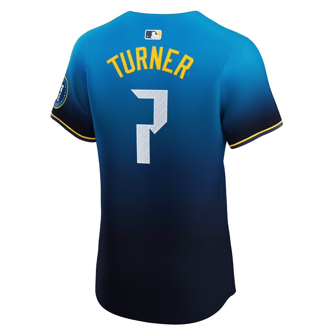 Philadelphia Phillies Trea Turner Nike City Connect Elite Jersey - Navy