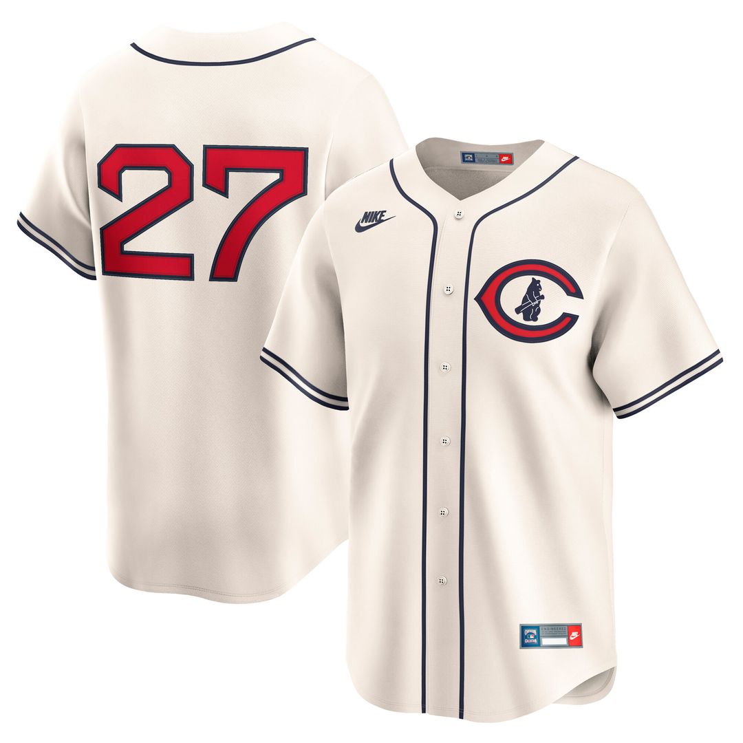 Chicago Cubs Seiya Suzuki Nike Throwback Cooperstown Limited Jersey - Cream