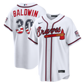 Atlanta Braves Drake Baldwin Nike USA 250 Fourth of July Home Stadium Jersey - White