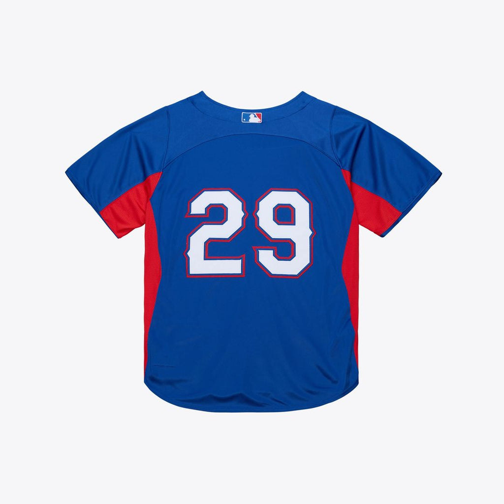 Texas Rangers Adrian Beltre Mitchell & Ness Cooperstown Mesh Batting Practice Button - Up Jersey - Royal