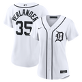 Detroit Tigers Justin Verlander Nike Women's Home Replica Jersey - White