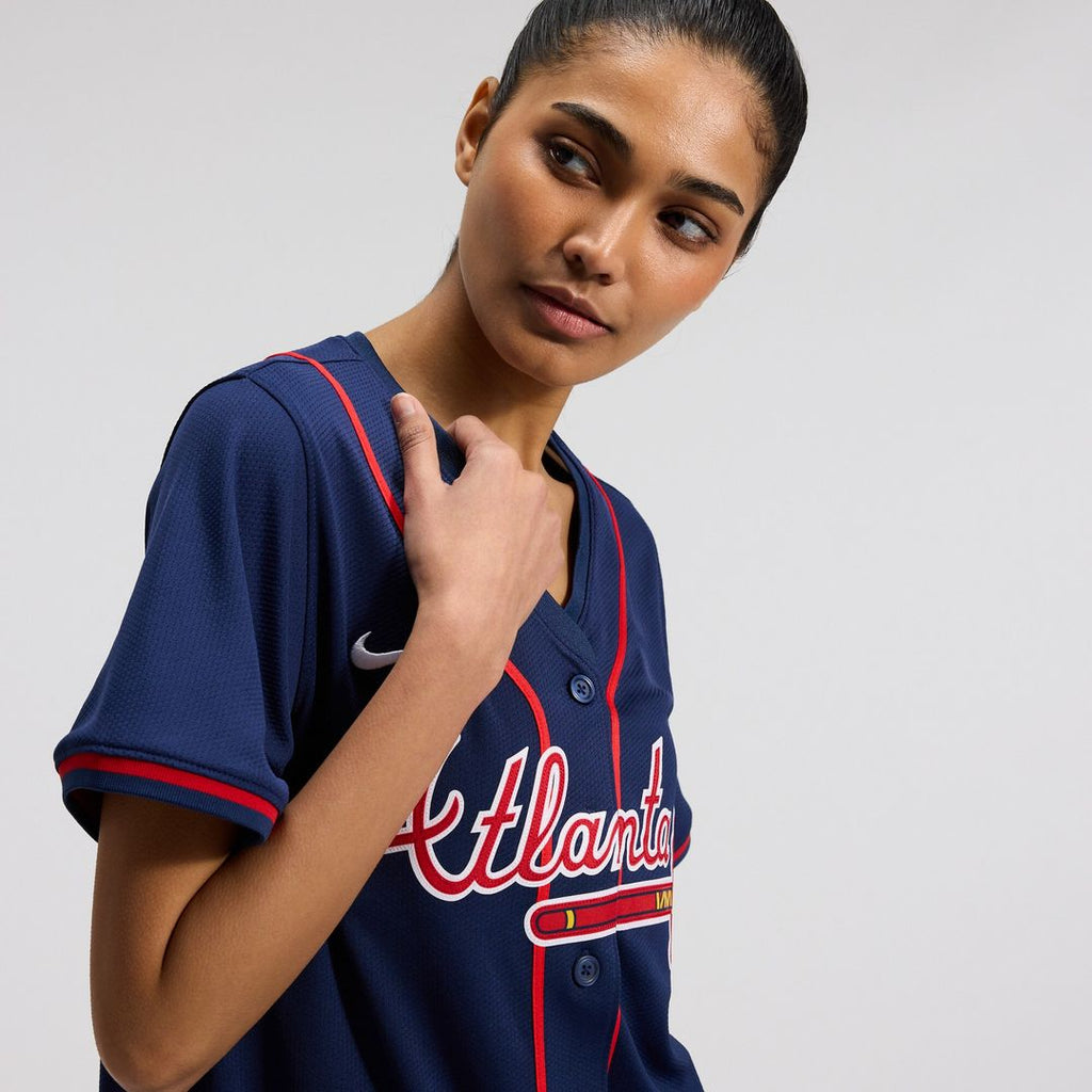 Atlanta Braves Ronald Acuña Jr. Nike Women's Alternate Limited Player Jersey – Navy