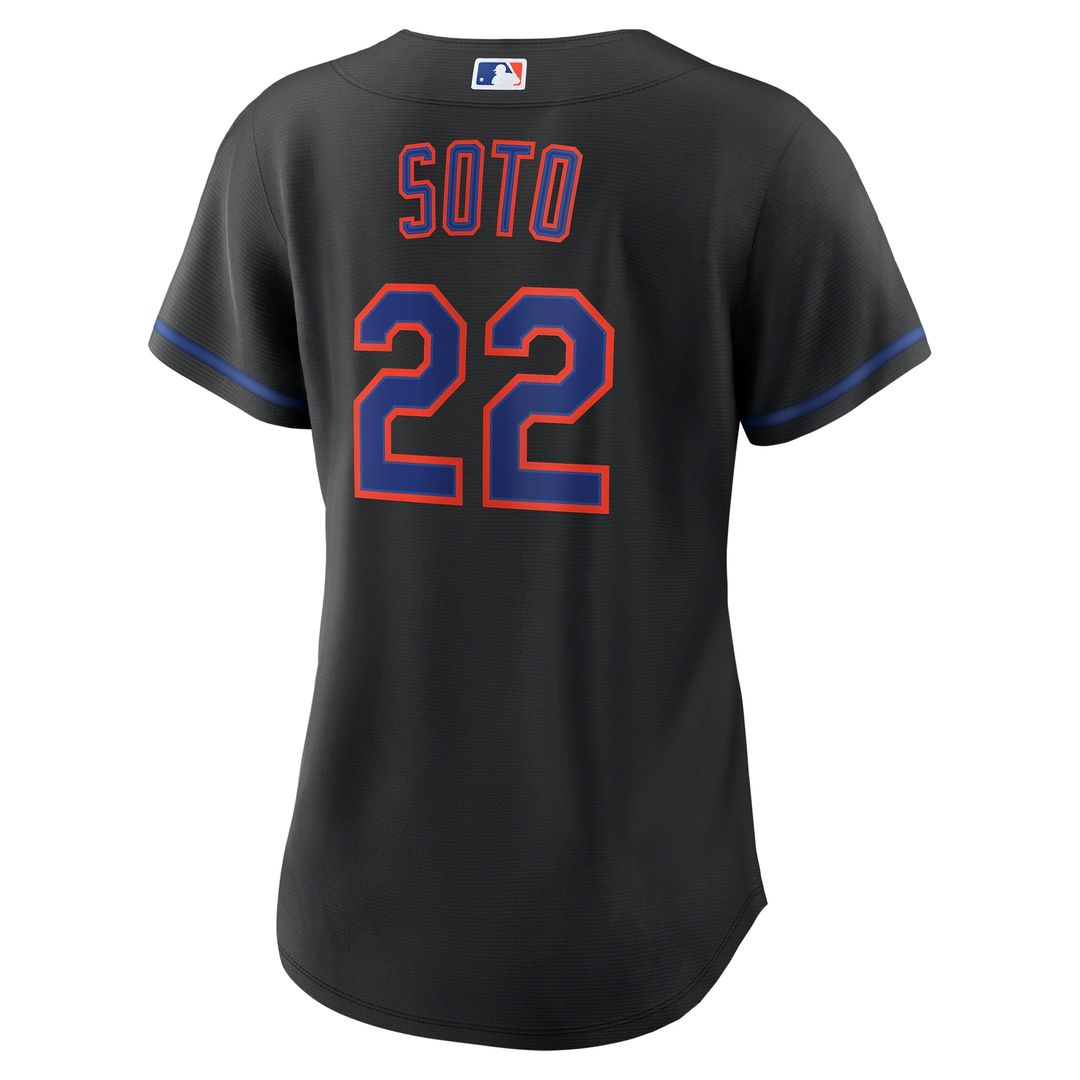 New York Mets Juan Soto Nike Women's Alternate Replica Jersey - Black
