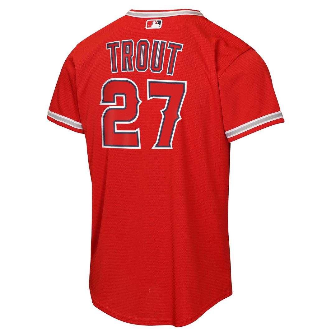 Los Angeles Angels Mike Trout Nike Youth Alternate Replica Jersey - Red